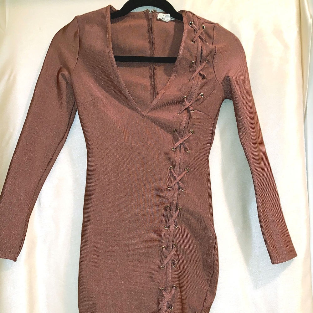 B-Sharp | Mauve Cross Stitch Club Dress